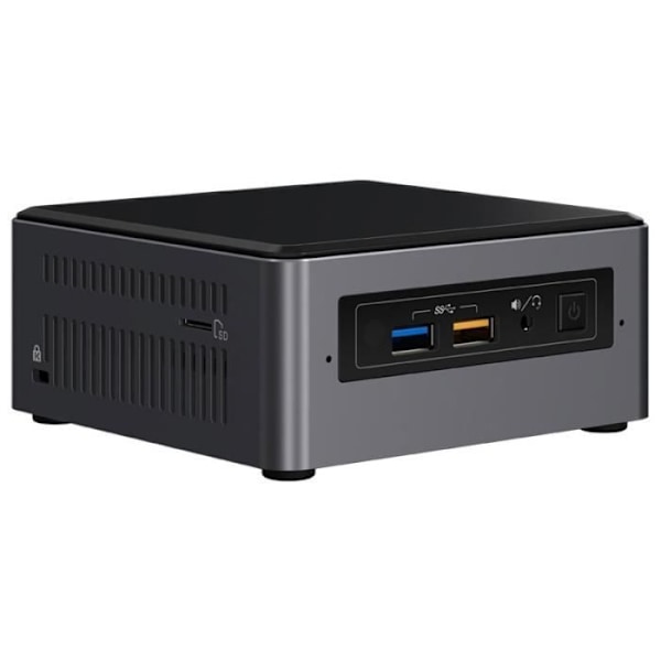 Mini PC - INTEL - Baby Canyon NUC7 i7 - 3,5 GHz - Intel Iris Plus Graphics 650 - 16 GB Svart, Grå