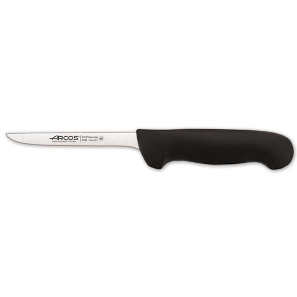 Arcos Color urbeningskniv - Prof 294025 i rostfritt stål Nitrum och mango ergonomiskt blad i svart polypropen och blad
