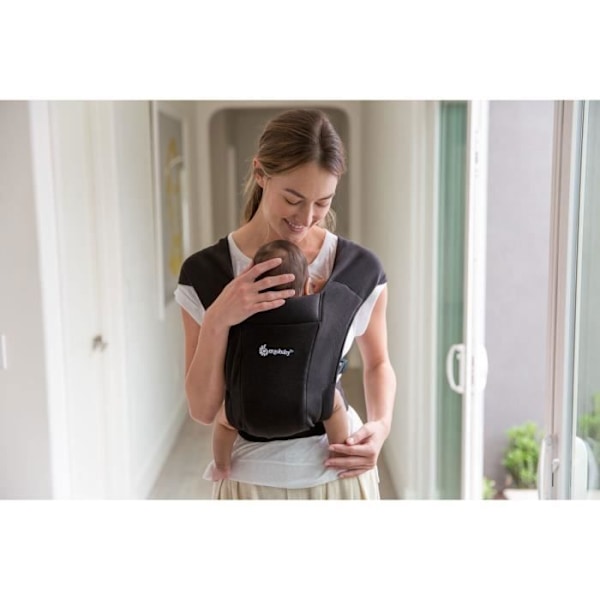 EMBRACE bärsele - ERGOBABY - Intensiv svart - Fysiologisk - 3,2-11,3 kg Intensivt svart