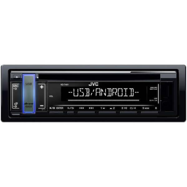 JVC Bilradio CD - USB - Android KD-T401