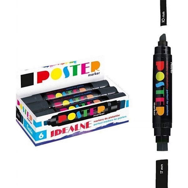 Marqueur - filtpen Fiorello - 160-2240 - Marker Poster GR-1712 svart, SVART