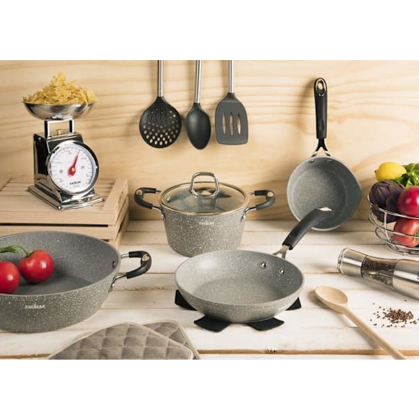 Excelsa stekpanna - 62872 - Forn-Ok Set med 3 stekpannor, smidd aluminium med non-stick beläggning