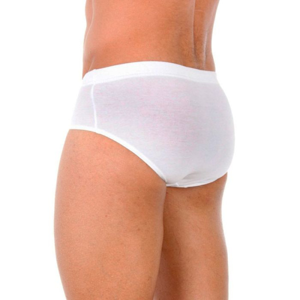 Abanderado Classic Herr öppna shorts 100 % bomull - Vit - ABANDERADO Vit M