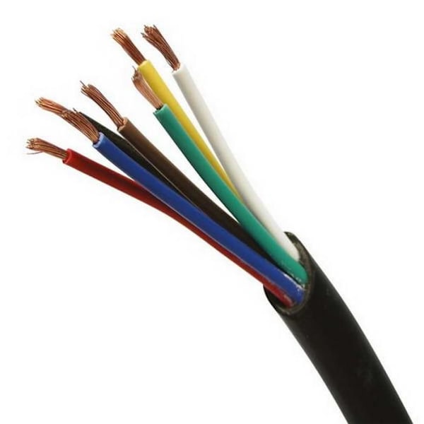 Dragkabel - Odefinierad - 7 ledare - Diameter 10mm - Längd 5m - 1,5mm innerdiameter