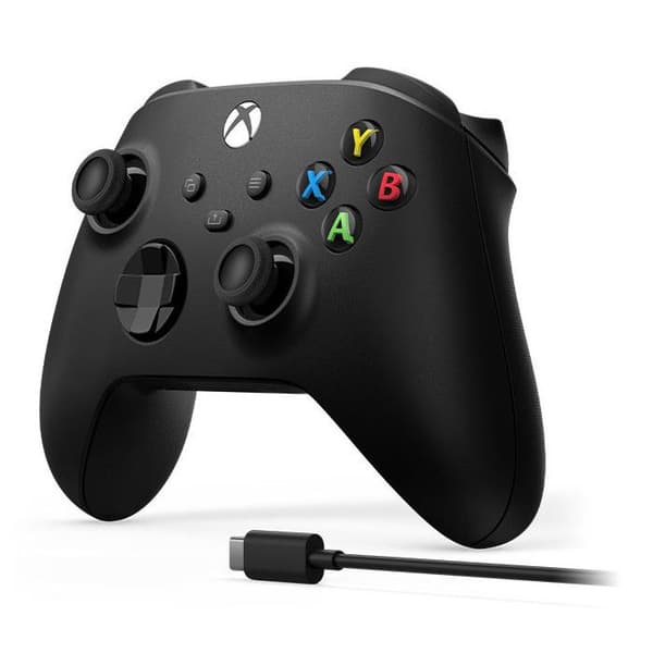 Microsoft Xbox Controller Trådlös Svart Gamepad Bluetooth USB för PC Xbox Android iOS obestämd