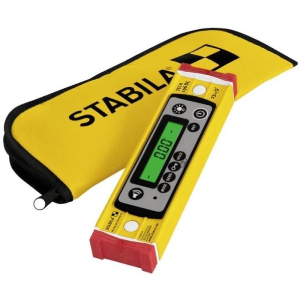 Stabila TECH 196 DL 19831 Digitalt vattenpass med antisladdsystem, med påse 23 cm 0,5 mm/m