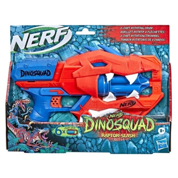 NERF - DinoSquad - Raptor-Slash blaster med roterande pipa 6 pilar