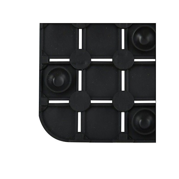 Antidtechmatta Gummitape QUADRO 36x76cm Svart MSV Svart
