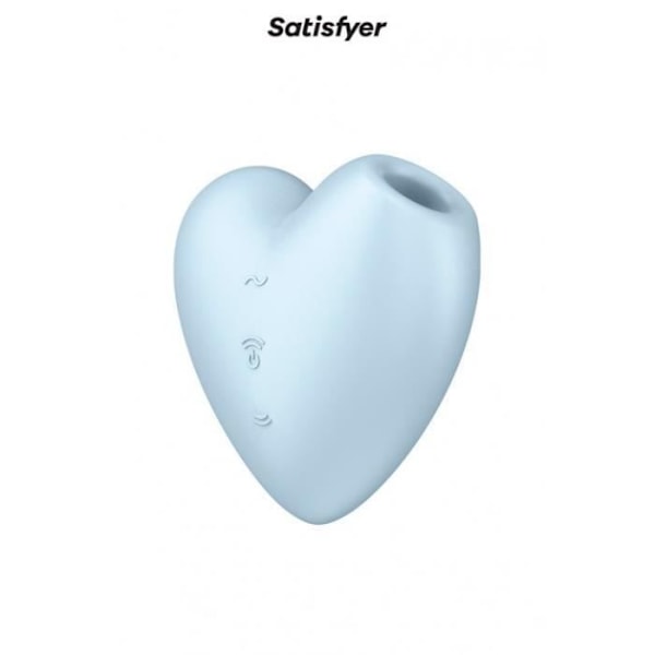 Klitoral stimulator - Satisfyer - Cutie Heart - Blå - Dubbel funktion - Air-pulse teknologi Blå