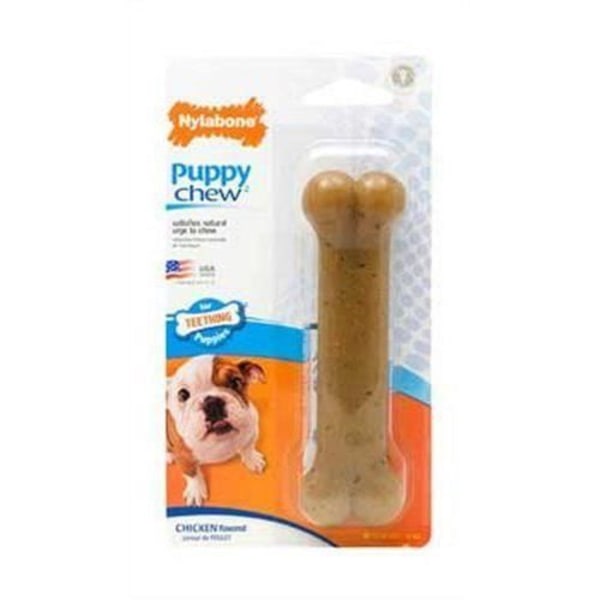 Tugglek i gummi - Nylabone - Puppybone - Termoplastisk - För valpar - Tandrengöring