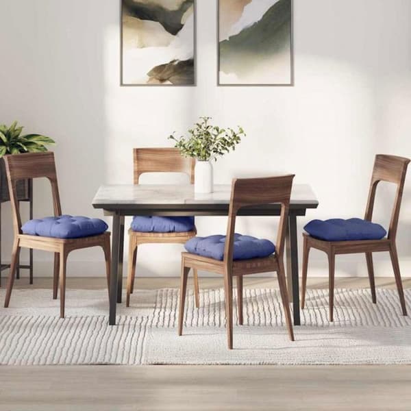 Sittkudde - VIDAXL - 45 x 45 x 12 cm - 4-pack - Denimblå - Polyesterfyllning denim blå