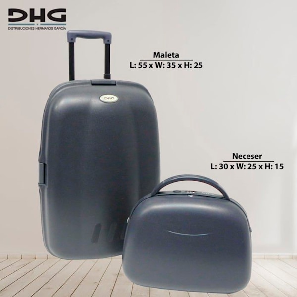 Dhg resväska set - HG140 - SET MED MALETA VAGN + NECESER ABS