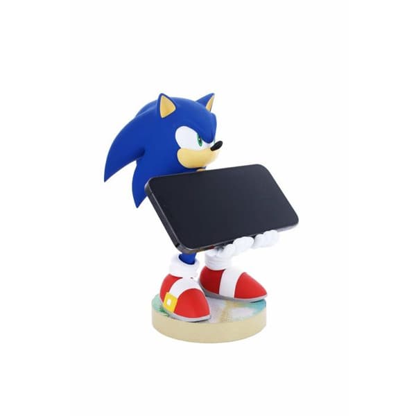 Modern Sonic Gaming Figur - CABLEGUYS - Styrenhet/smartphonehållare - 20 cm - Blå blå