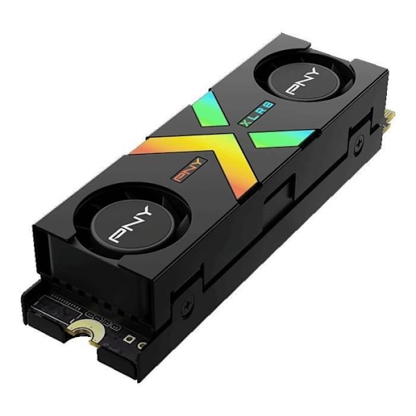 PNY - CS3150 XLR8 Gaming EPIC-X RGB - Intern SSD-hårddisk - 1TB - M.2 NVMe - RGB Kylfläns (M280CS3150XHS-1TB-RB)