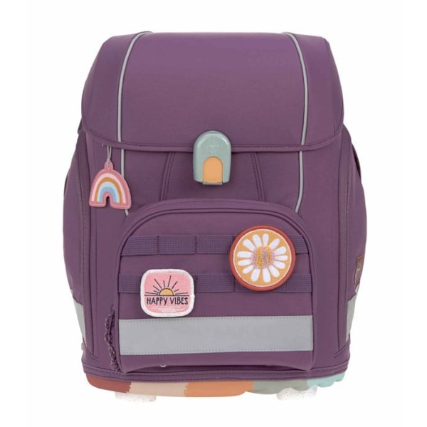 Skolryggsäck - Lässig - Skolset Boxy Unique 161285 - Lila - 100% polyester - Grundskola lila