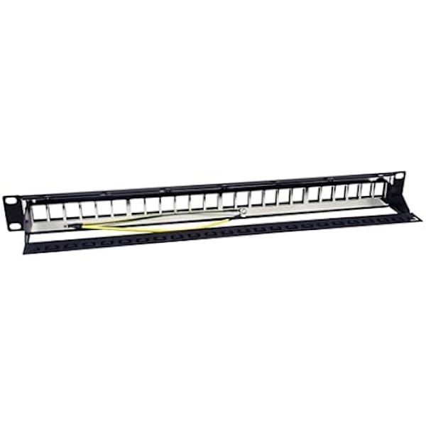 Patchpanel - EQUIP - 769327 - 24 portar - Skärmad - 19 tum - Svart RAL 9005
