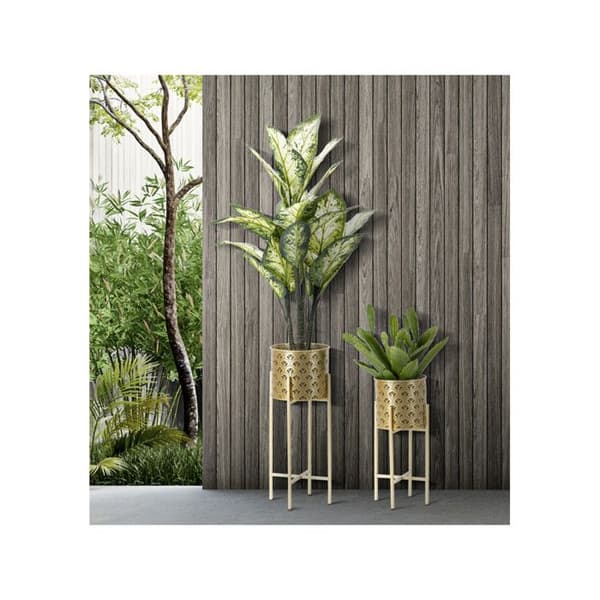 Stöd för växter i metall Coppia (2-pack) Modell 2 guld-