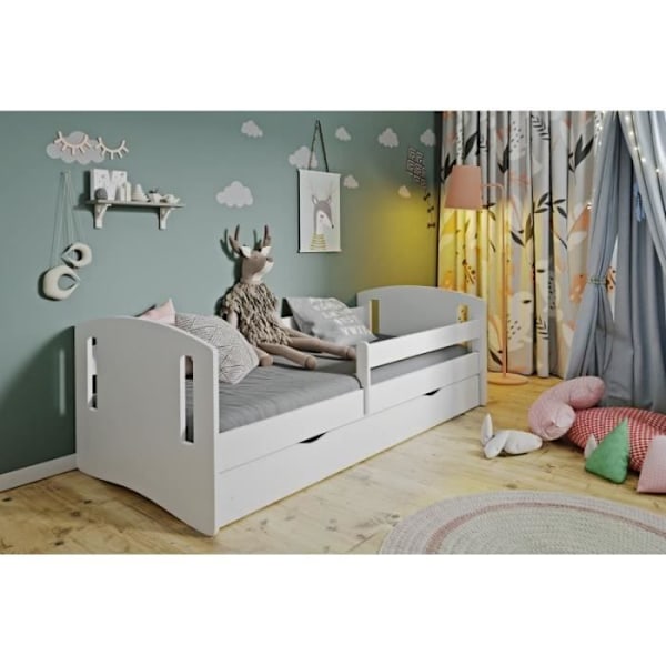 Kocot Kids Bed CLASSIC 2 vit, utan låda, madrass 160/80 - 5903282036673