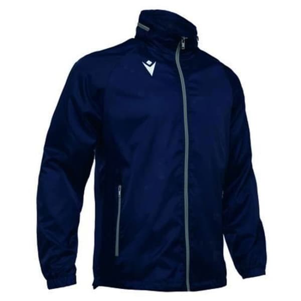Macron praia hero full zip windrbeaker windbreaker jacka - marinblå Marin S
