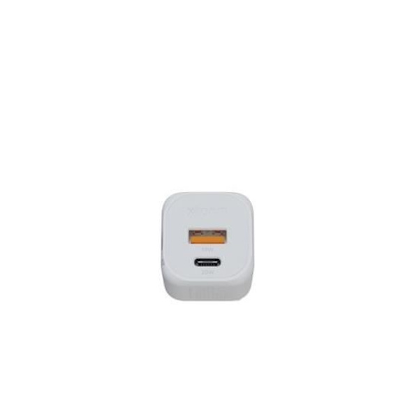 20W GaN² Vit XTORM väggladdare - XT-XEC020 - Dubbel port - Kompakt och lätt Vit