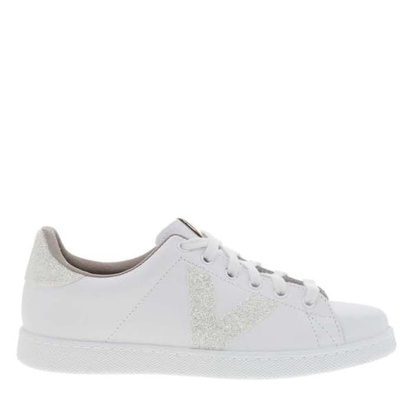 Tennis med platt häl Vit 36