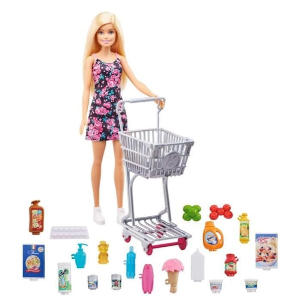 Barbie Shopping Time Doll - MATTEL - Outfit och tillbehör ingår - Rosa - För barn i åldrarna 3 till 10 år