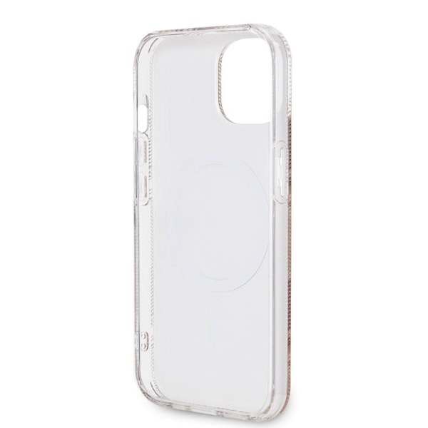 Skal för iPhone 15 / iPhone 14 / iPhone 13 - Guess IML GCube MagSafe (GUHMP15SHGCUSTGW) - Brun
