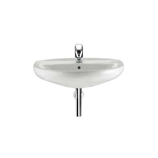 Lavabo - ROCA - VICTORIA - Vit - Rektangulär - Väggmonterad 65x51 cm Vit