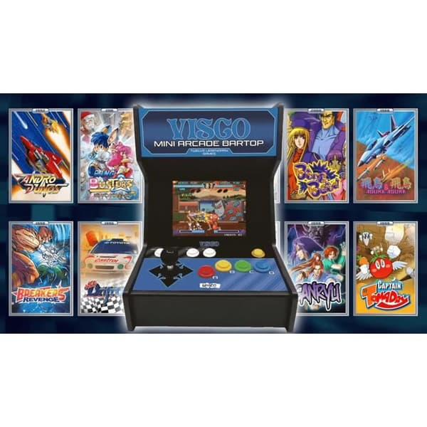 VISCO Mini Borne d'Arcade typ BARTOP + 12 Spel