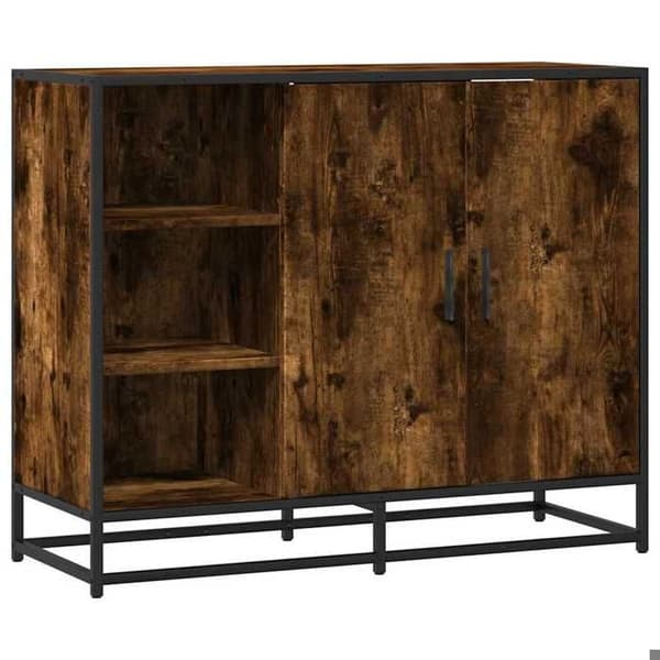 vidaXL Buffé ekrök 92x35x76 cm ingenjörsträ 849021