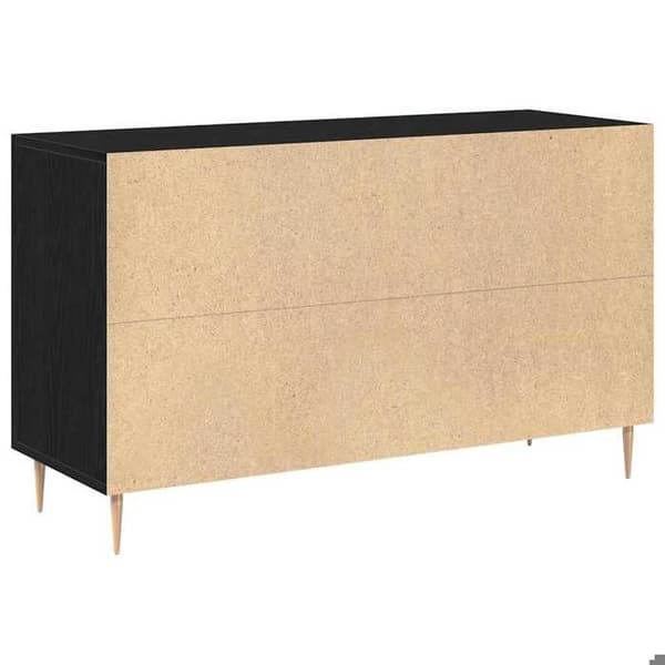 vidaXL Buffé Ek svart 100 x 36 x 60 cm Ingenjörsträ 862957