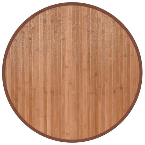 Naturlig rund matta 60 cm bambu