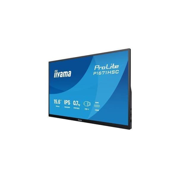 Bärbar PC-skärm - IIYAMA - 16" - Full HD - IPS-panel - 8ms - Prolite P1671HSC‑B1