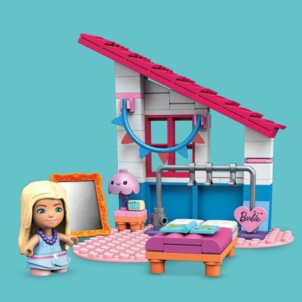 Mega Construx Barbie - Hus i Malibu - Byggstenar - Från 5 år