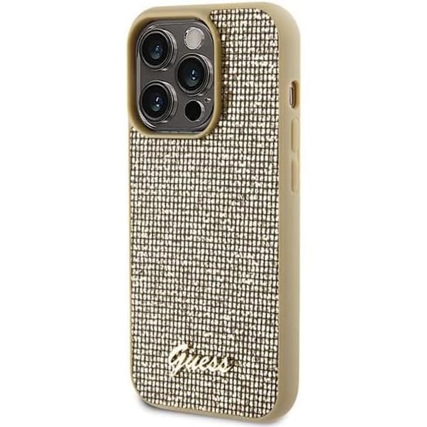 Guess Disco Metal Script-fodral för iphone 15 Pro 6,1" guld - GUHCP15LPMSDGSD Guld