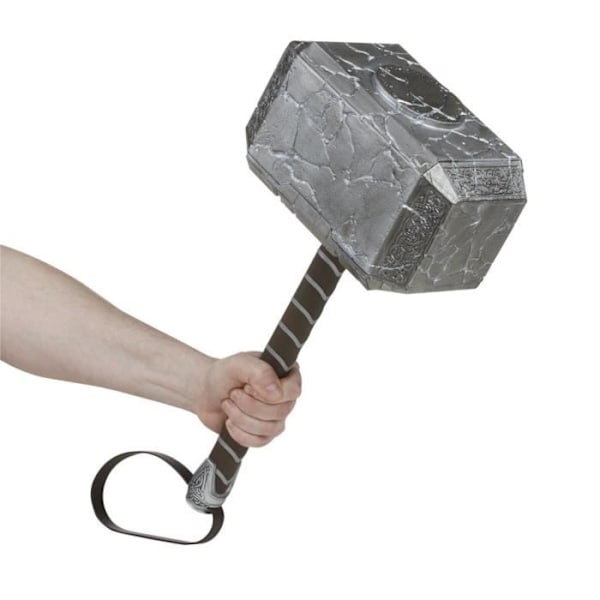 Elektronisk hammare - HASBRO - Thor 4 - Legends Mighty Mjolnir Replica - Grå - Vuxen - Marvel Grå