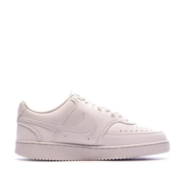 Skor - Nike - COURT VISION LOW - Ovandel i läder - Låg vadderad krage - Gummisula Vit 43