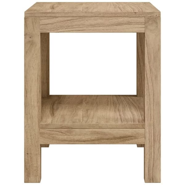 Badrums sidobord 45x35x45cm av solid teakträ Brun