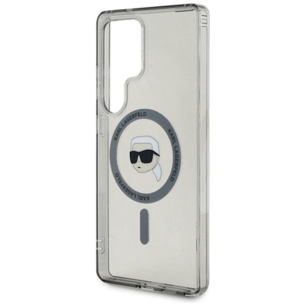 Coque MagSafe för Samsung Galaxy S25 Ultra (Svart) med Karl Lagerfelds tryckta logotyp