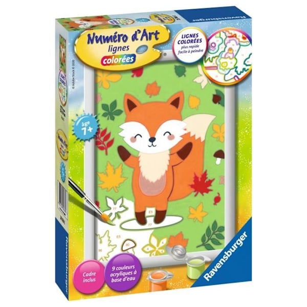 Komplett målarsats - Småformat - Fox - Ravensburger - För barn från 7 år och uppåt