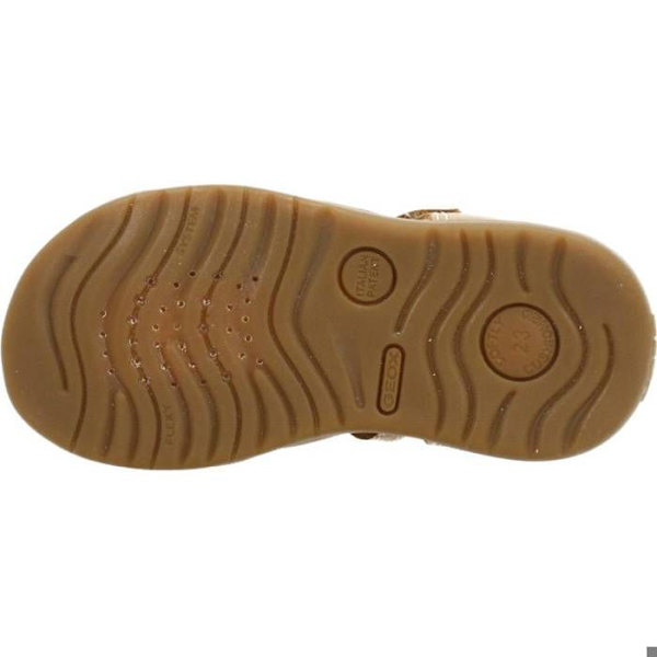 Sandaler första steg - Geox - Macchia B254VA - Karamellskinn - Kardborreband - Bekväm Kola 24