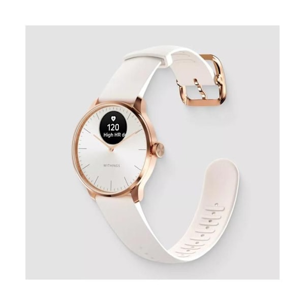 Withings ScanWatch Light 37mm White and Gold Connected Watch