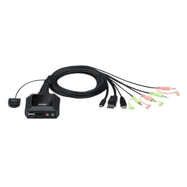 ATEN 2-PORTAR USB-C HYBRID DISPLAYPORT KVM SWITCH (CS52DP-AT)