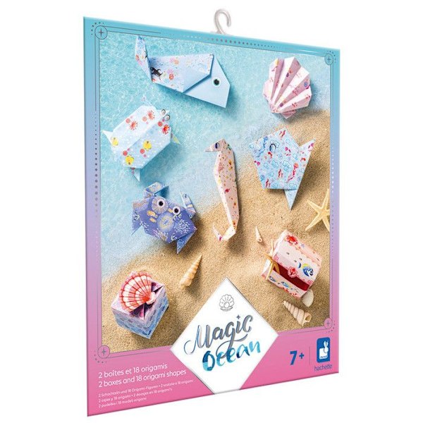 Origamis - Havstema - 20 Origamis att göra - Magic Ocean - Barns kreativa fritidspaket - Från 7 år