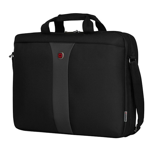 Sacoche - WENGER - Legacy double Slim - Svart - 17 tum - Slim design Svart