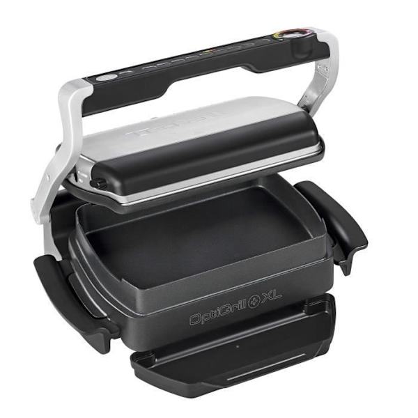2 L skål - Tefal - XA7268 - OptiGrill Snacking-Baking - Svart - 2000 Watt Svart