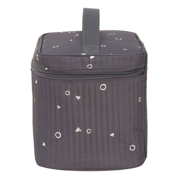 Necessär - Lässig - Casual Nursery Caddy To Go Bag - Grå - 22x18x15 cm - Dragkedja grå, vit