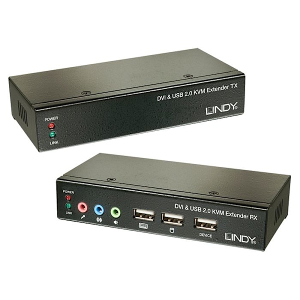 KVM Cat.5 Classic DVI USB ljudförlängningssats, 50m