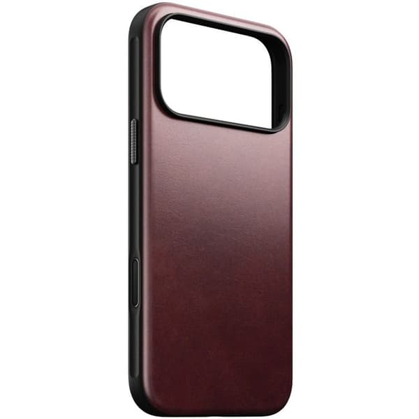 Läderfodral - NOMAD - Modern - iPhone 17 Pro - Bordeaux Horween - MagSafe-skydd Bordeaux