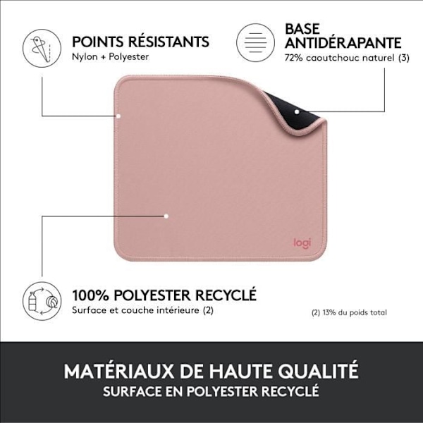 Musmatta - Logitech - Studio Series - Easy Glide - Rosa